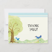 Invitation Arbre de vie, Whimsical Boy Merci Notes plates (Dos)