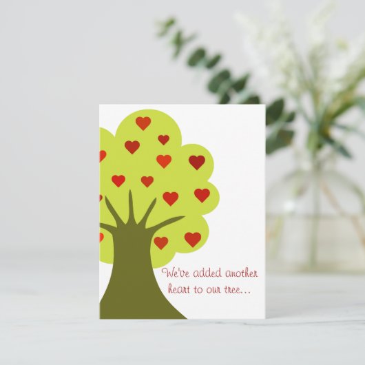 Invitation Arbre des coeurs (Debout devant)