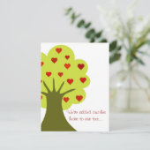 Invitation Arbre des coeurs (Debout devant)