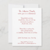 Invitation Arbre des coeurs (Dos)