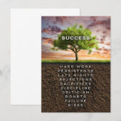 Invitation Arbre du Succès (Devant / Derrière)