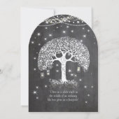 Invitation Arbre en damier de la forêt de Mason Jar (Dos)