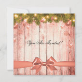 Invitation Arbre et ruban de la fête d'engagement pour l'or r (Dos)