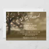 Invitation Arbre Éthéré & Lumières, Réception de Mariage Nous (Devant)