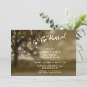 Invitation Arbre Éthéré & Lumières, Réception de Mariage Nous (Debout devant)