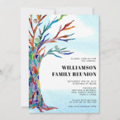 Invitation Arbre familial moderne (Devant)