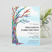 Invitation Arbre familial moderne (Debout devant)