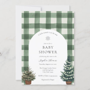 Invitation Arbre Festif Arc Baby shower neutre genre