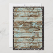 Invitation Arbre généalogique en bois de grange pour réunion (Dos)