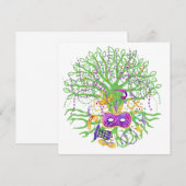 Invitation Arbre gras de Mardi (Devant / Derrière)