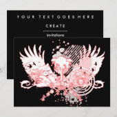 Invitation arbre hi-fi (Devant / Derrière)