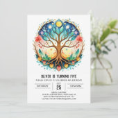 Invitation Arbre magique de la nature Anniversaire (Debout devant)