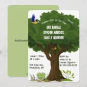 Invitation Arbre modifiable et fête de réunion de famille Nat (Devant / Derrière)