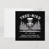 Invitation Arbre Nied Disc Golf Drôle Stupide Tree-nied (Devant / Derrière)
