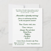 Invitation Arbre pacifique du Parti de la retraite/avec devis (Dos)