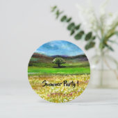 INVITATION ARBRE SOLITAIRE DANS UN CHAMP DE FLEURS JAUNES FÊT (Debout devant)