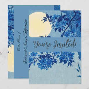 Invitation Arbre sous la lune bleue : Nuit de floraison des c