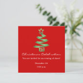 Invitation Arbre X-Mas de Noël (Debout devant)