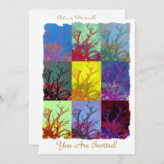 INVITATION ARBRES (Devant / Derrière)