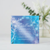 Invitation Arbres bleus mystiques Anniversaire de mariage (Debout devant)