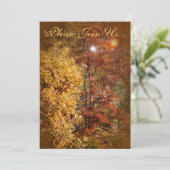 Invitation Arbres d'automne Mariage II (Debout devant)