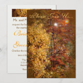 Invitation Arbres d'automne Mariage II (Devant / Derrière)