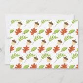 Invitation Arbres d'automne modernes et Fête du réchauffement (Dos)