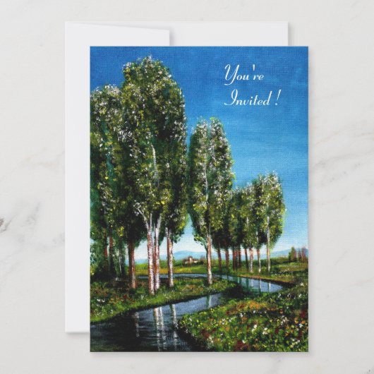 INVITATION ARBRES DE BIRCH EN TOSCANE (Devant)