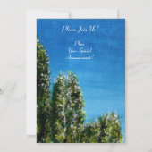 INVITATION ARBRES DE BIRCH EN TOSCANE (Dos)