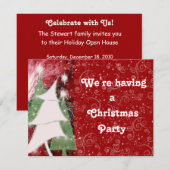 INVITATION ARBRES DE VACANCES DE LUTIN (Devant / Derrière)