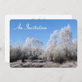 INVITATION ARBRES D'HIVER (Devant / Derrière)