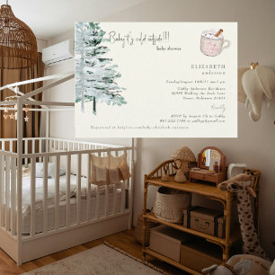Invitation Arbres d'hiver Bébé il fait froid dehors Shower po