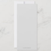 Invitation Arbres et oiseaux (Dos)