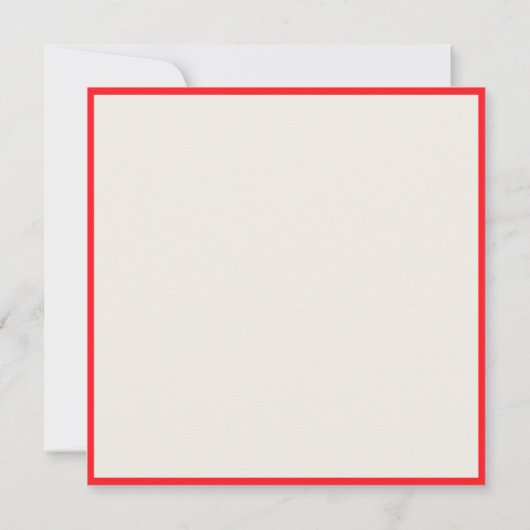 Invitation Arbres rouges et oiseaux (Dos)