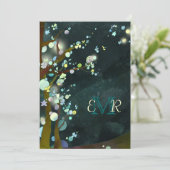 Invitation Arbres scintillants dans le Mariage de forêt d'Elv (Debout devant)