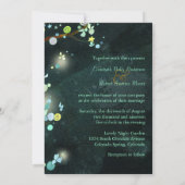 Invitation Arbres scintillants dans le Mariage de forêt d'Elv (Dos)