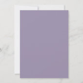 Invitation Arc à fleurs Line Art Lavender Enregistrer la date (Dos)