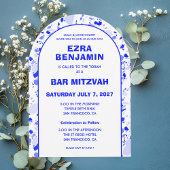 Invitation Arc Bat mitzvah Terrazzo Dessiné À La Main