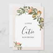Invitation Arc blanc Clementine Little Cutie Baby shower (Dos)