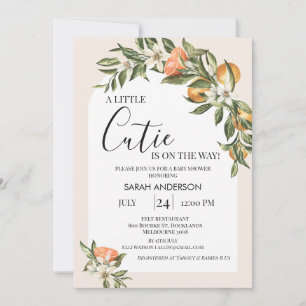 Invitation Arc blanc Clementine Little Cutie Baby shower