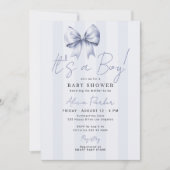 Invitation Arc bleu C'est un garçon Baby Shower (Devant)