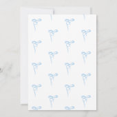 Invitation Arc bleu oh garçon dainty baby shower arc (Dos)