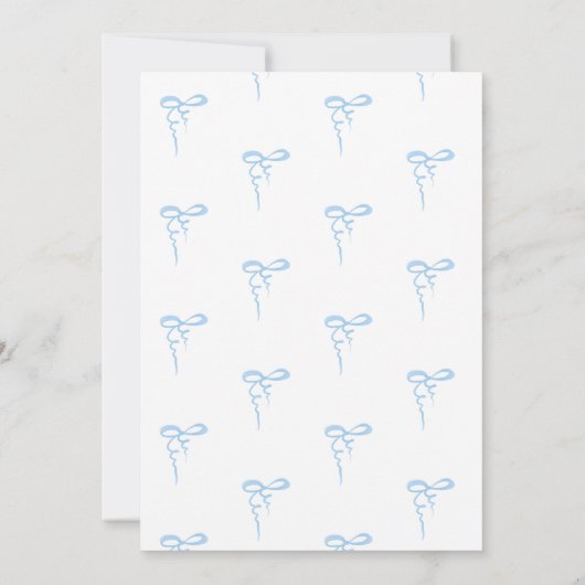 Invitation Arc bleu oh garçon dainty baby shower arc (Dos)