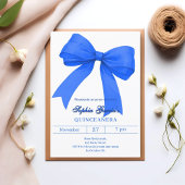 Invitation Arc bleu royal Quinceanera