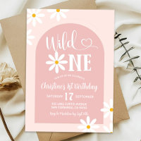 Arc bohème rose Daisy Wild One Premier Anniversair