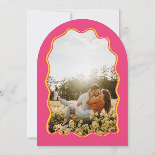 Invitation Arc brillant et coloré Mariage (Dos)