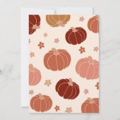 Invitation Arc Citrouille rétro Floral 2e Fille d'anniversair (Dos)