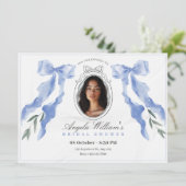 Invitation Arc classique élégant photo nuptiale douche (Debout devant)