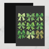 Invitation Arc Coquette Saint-Patrick Vintage  (Devant / Derrière)