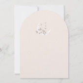 Invitation Arc de Boho Holistique Céleste Minimal Lune & Étoi (Dos)